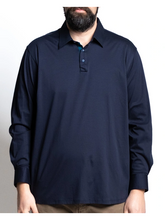 Load image into Gallery viewer, New - Long-sleeved polo shirt for plus sizes Maxfort 44555 multiple colors 2XL to 8XL