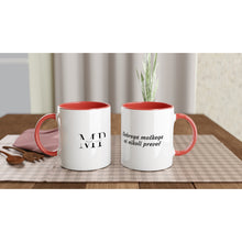 Load image into Gallery viewer, White ceramic coffee mug