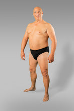 Load image into Gallery viewer, Underwear for bigger figures Slip with opening elastic 20nodi 974 black white 3XL to 7XL