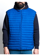 Load image into Gallery viewer, Lightweight vest for larger builds MAXFORT MAX 2980 2XL to 8XL Black Blue Light blue
