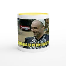 Load image into Gallery viewer, White ceramic coffee mug Tragedy