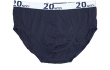 Load image into Gallery viewer, Underwear for bigger figures Slip with opening elastic 3 pieces 20nodi 944 black blue 3XL to 7XL