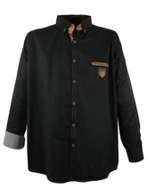 Load image into Gallery viewer, BLACK MEN'S SHIRT LV-1980 3XL 6XL 7XL