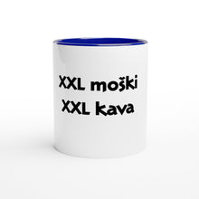 Load image into Gallery viewer, White ceramic coffee mug for XXL men
