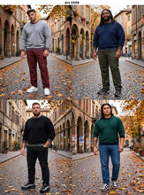 Load image into Gallery viewer, Wool sweater for larger builds Maxfort Max 6509 multiple colors 2XL to 8XL
