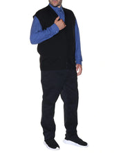 Load image into Gallery viewer, New - Sleeveless jacket for larger builds 100% wool Maxfort Max 5421 multiple colors 2XL to 10XL

