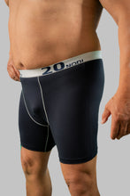 Load image into Gallery viewer, Elastic underwear for stronger figures Boxer three pieces 20nodi 948 black blue 3XL to 7XL
