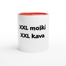 Load image into Gallery viewer, White ceramic coffee mug for XXL men
