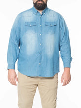Load image into Gallery viewer, New - denim shirt for bigger figures MAXFORT Nissporto 2XL to 8XL
