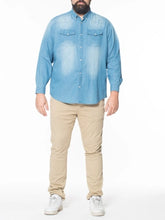 Load image into Gallery viewer, New - denim shirt for bigger figures MAXFORT Nissporto 2XL to 8XL
