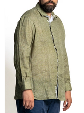 Load image into Gallery viewer, Coming soon - shirt for bigger figures, linen blend MAXFORT PRESTIGIO P26592, several colors, 2XL to 8XL
