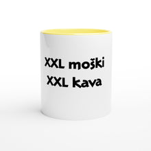 Load image into Gallery viewer, White ceramic coffee mug for XXL men
