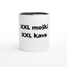 Load image into Gallery viewer, White ceramic coffee mug for XXL men
