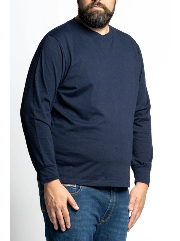 Plus size long sleeve T-shirt Maxfort Max multiple colors 2xl to 10xl 