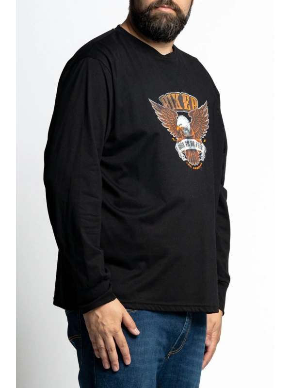 Plus size long sleeve T-shirt Maxfort E2715 multiple colors 2xl to 8xl 