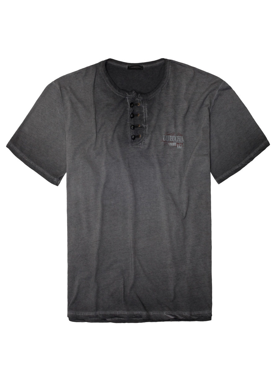 DARK GRAY ELEGANT MEN'S T-SHIRT LV-4055 3XL 