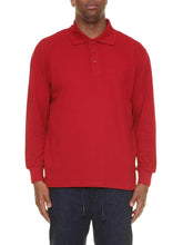 Load image into Gallery viewer, Plus size long sleeve Polo Maxfort Max multiple colors 2xl to 10xl 
