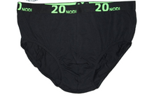 Load image into Gallery viewer, Underwear for bigger figures Slip with opening elastic 3 pieces 20nodi 944 black blue 3XL to 7XL
