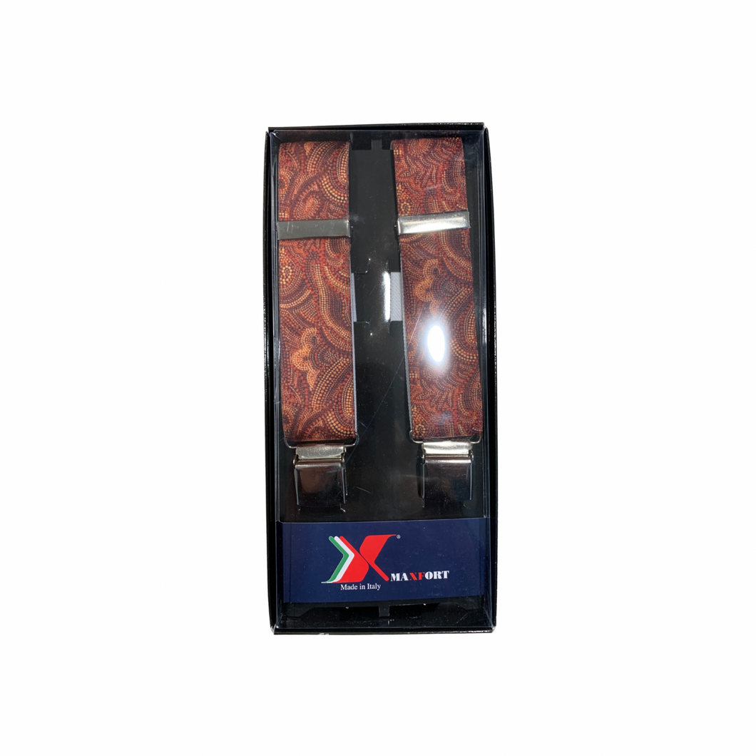 BRACES FOR PANTS Maxfort Cachemire 1 type X 130 cm width 3.5 cm