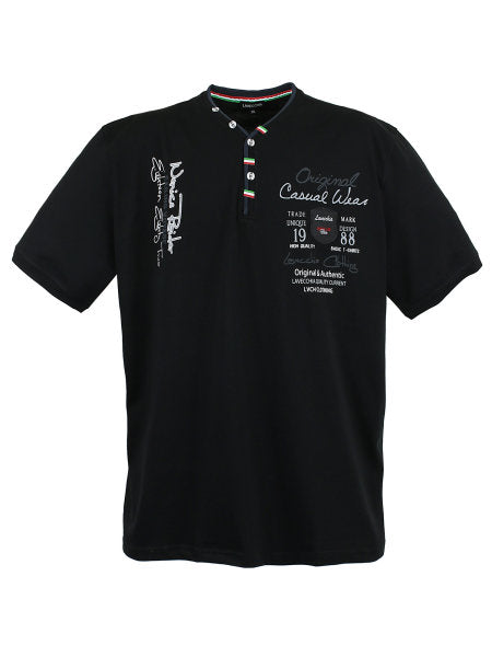 SPORTY ELEGANT MEN'S T-SHIRT BLACK LV-2042 8xl 