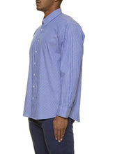 Load image into Gallery viewer, BLUE SHIRT WITH DUBLIN STRIPES EA02 - EASY by MAXFORT 3XL TO 8XL
